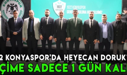 1922 Konyaspor'da heyecan dorukta! Seçime sadece 1 gün kaldı!