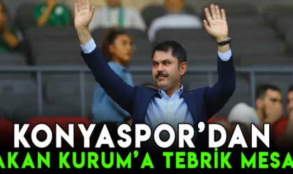 Konyaspor yönetiminden Kurum'a tebrik mesajı