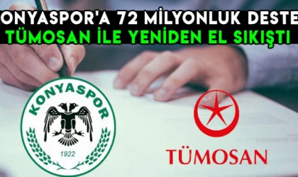 Konyaspor'a 72 milyonluk destek! Tümosan ile yeniden el sıkıştı!