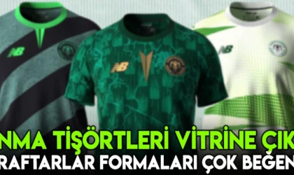 Konyaspor'da ısınma tişörtleri vitrinde! Taraftar çok beğendi!