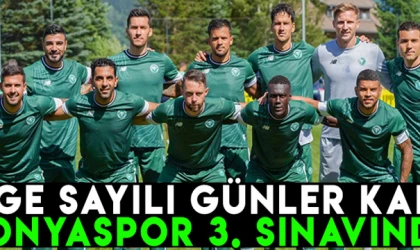 Lige sayılı günler kala Konyaspor 3. sınavında!