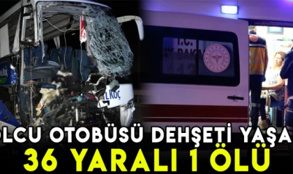 Yolcu otobüsü dehşeti yaşadı!36 yaralı 1 ölü!