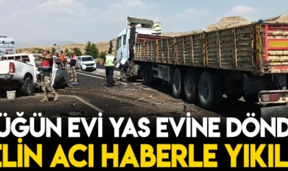 Düğün evi yas evine döndü! Gelin acı haberle yıkıldı