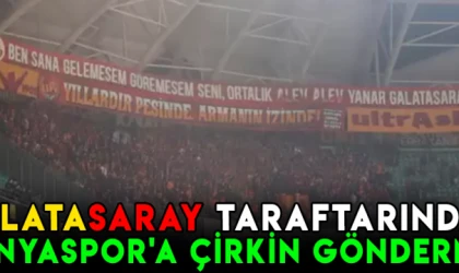 Galatasaray taraftarından Konyaspor'a çirkin gönderme!