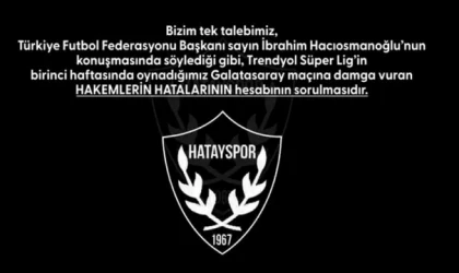 Hatayspor yönetiminden TFF'ye 'VAR' tepkisi