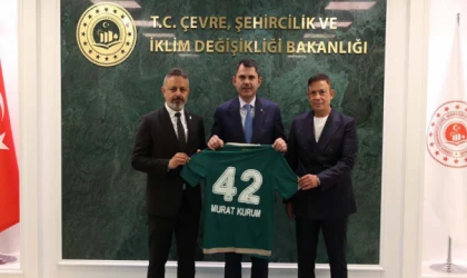 Konyaspor'dan Bakan Murat Kurum'a ziyaret