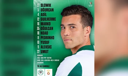 Konyaspor’un ilk 11’i belli oldu