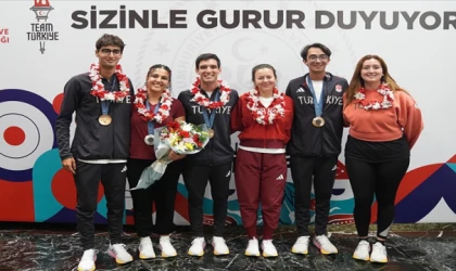 Okçuluk ve atıcılık milli takımları yurda döndü