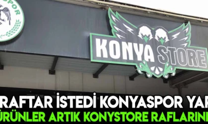 Taraftar istedi, Konyaspor yaptı! O ürünler Konyastore raflarında!