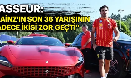 VASSEUR: "SAİNZ'IN SON 36 YARIŞININ SADECE İKİSİ ZOR GEÇTİ"