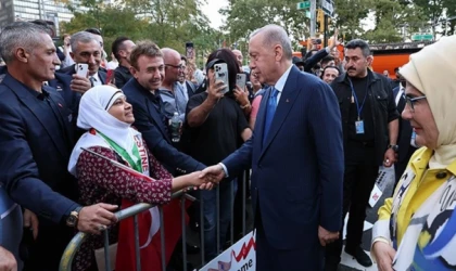 Erdoğan, ABD'de sevgi gösterileriyle karşılandı