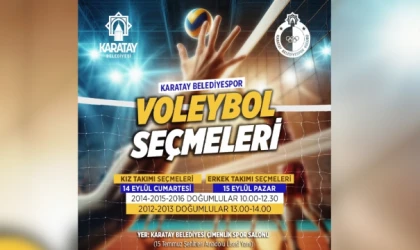 Karatay Belediyespor voleybolda yeni yıldızlarını arıyor