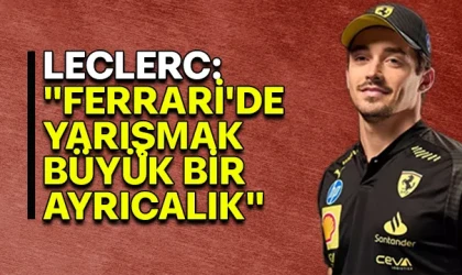 Leclerc: 'Ferrari ile yarışmak gurur verici