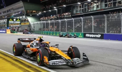 Norris, Singapur GP'de kazandı