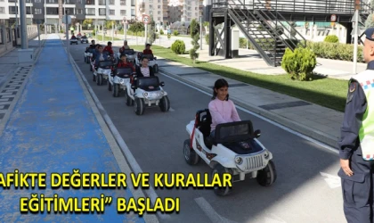 “Trafikte değerler ve kurallar eğitimleri” başladı