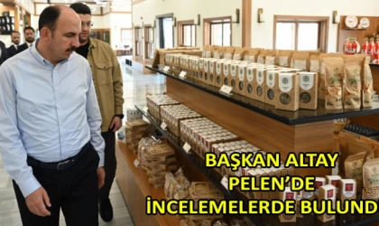 Başkan Altay, Pelen’de incelemelerde bulundu