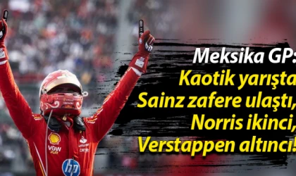 Meksika GP: Kaotik yarışta Sainz zafere ulaştı, Norris ikinci, Verstappen altıncı!