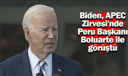 Biden, APEC Zirvesi'nde Peru Başkanı Boluarte ile görüştü