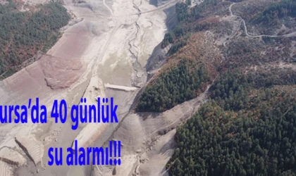 Bursa’da 40 günlük su alarmı