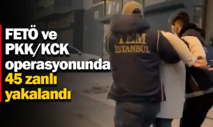 FETÖ ve PKK/KCK operasyonunda 45 zanlı yakalandı