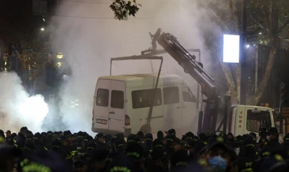 Gürcistan'da seçim sonuçlarına protesto