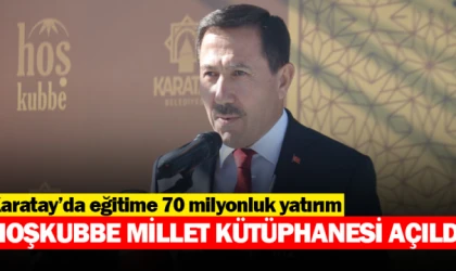 HOŞKUBBE MİLLET KÜTÜPHANESİ AÇILDI