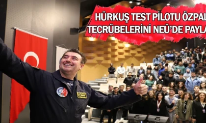 HÜRKUŞ test pilotu Özpala, tecrübelerini NEÜ’de paylaştı