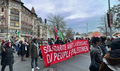 İsrail'in saldırıları Cenevre'de protesto edildi