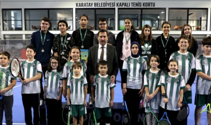 Karatay'da tenis turnuvası heyecanı