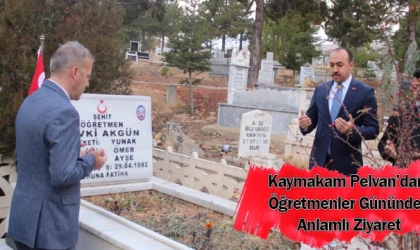 Kaymakam Pelvan’dan Öğretmenler Gününde Anlamlı Ziyaret