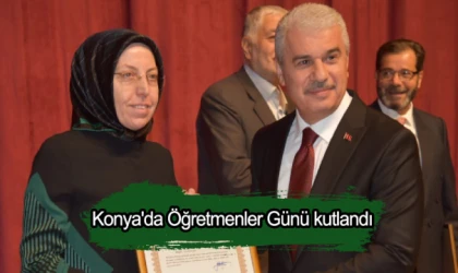 Konya'da Öğretmenler Günü kutlandı