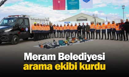 Meram Belediyesi arama ekibi kurdu