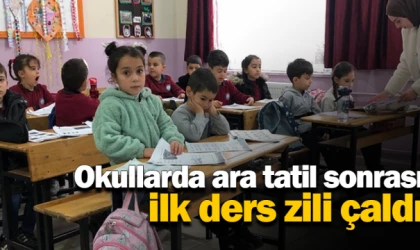 Okullarda ara tatil sonrası ilk ders zili çaldı