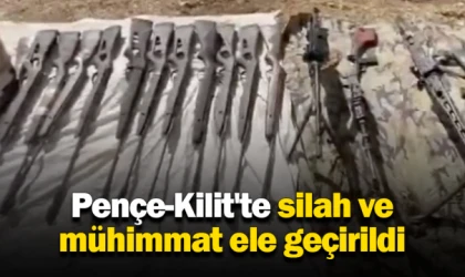 Pençe-Kilit'te silah ve mühimmat ele geçirildi