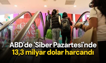 ABD'de 'Siber Pazartesi'nde 13,3 milyar dolar harcandı