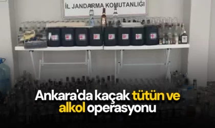 Ankara'da kaçak tütün ve alkol operasyonu