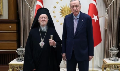 Erdoğan, Fener Rum Patriği Bartholomeos'u kabul etti