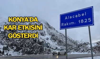 Konya’da kar etkisini gösterdi