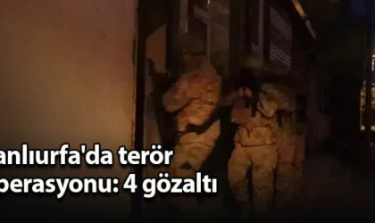 Şanlıurfa'da terör operasyonu: 4 gözaltı