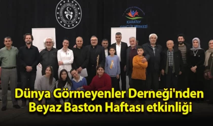 Dünya Görmeyenler Derneği'nden Beyaz Baston Haftası etkinliği