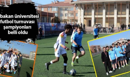 Erbakan üniversitesi futbol turnuvası şampiyonları belli oldu