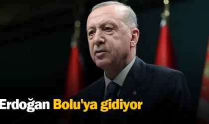 Erdoğan Bolu'ya gidiyor