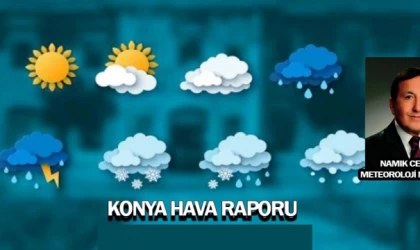 Konya ve çevre ilçeleri icin hava durumu