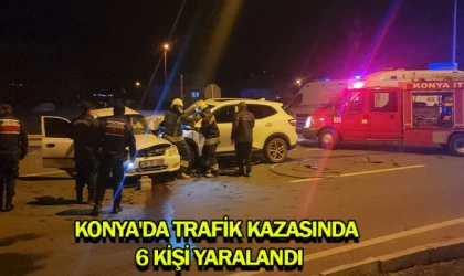 Konya'da trafik kazasında 6 kişi yaralandı