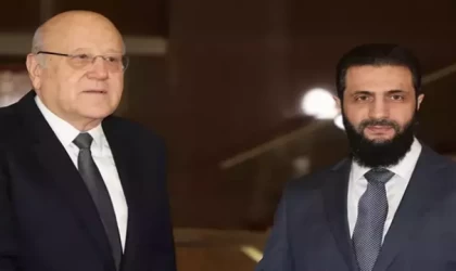 Lübnan Başbakanı Mikati, Şam’da Ahmed Şara ile görüştü