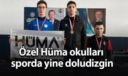 Özel Hüma okulları sporda yine doludizgin