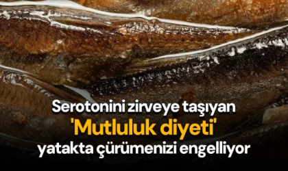 Serotonini zirveye taşıyan 'Mutluluk diyeti' yatakta çürümenizi engelliyor