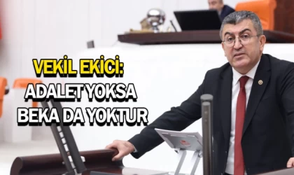 Vekil Ekici: Adalet yoksa beka da yoktur