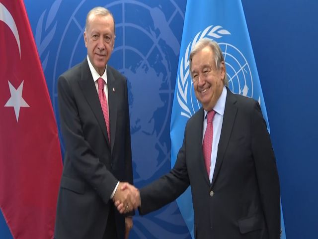 Cumhurbaşkanı Erdoğan BM Genel Sekreteri Guterres ile görüştü