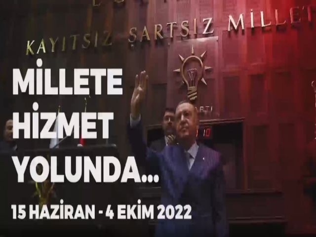 Cumhurbaşkanı Erdoğan'ın son 3,5 ayda katıldığı programların tanıtım filmi